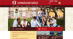 Desktop Screenshot of gymsusice.cz