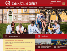 Tablet Screenshot of gymsusice.cz